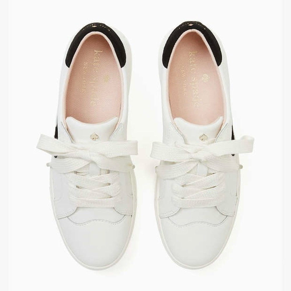 Kate Spade | Black and White Fez Sneaker - Picture 2 of 14